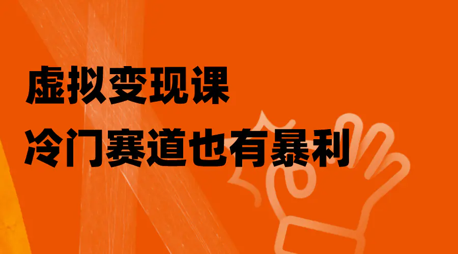 虚拟变现课，冷门赛道也有暴利，手把手教你玩转冷门私域-创业项目网