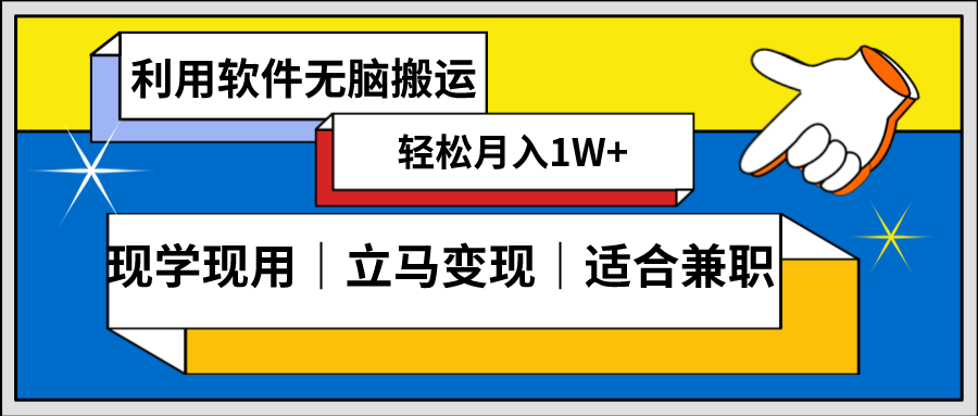 低密度新赛道 视频无脑搬 一天1000+几分钟一条原创视频 零成本零门槛超简单-创业项目网