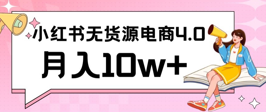 小红书新电商实战，无货源实操从0到1月入10w+联合抖音放大收益-创业项目网