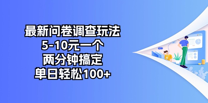 最新问卷调查玩法，5-10元一个，两分钟搞定，单日轻松100+-创业项目网