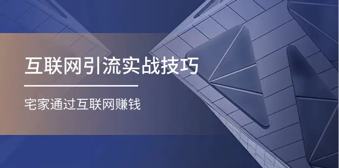 互联网引流实操技巧(适合微商，吸引宝妈)，宅家通过互联网赚钱（17节）-创业项目网