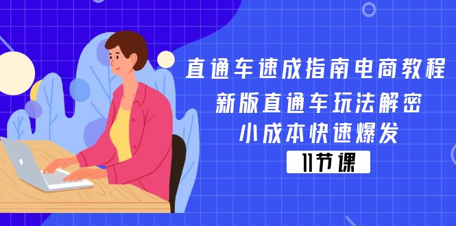 直通车速成指南电商教程：新版直通车玩法解密，小成本快速爆发（11节）-创业项目网