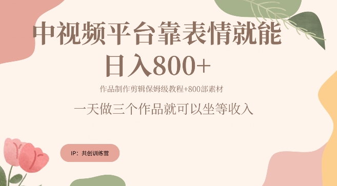 抖音快手每天发发表情包就能日入800+-创业项目网