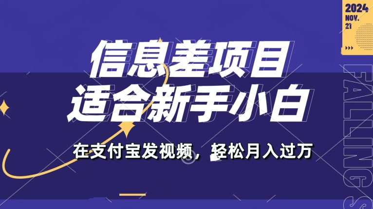 信息差项目，支付宝生活号，利用老外开盲盒视频，一周起号，新手小白也能月入过万-创业项目网