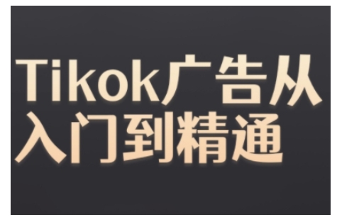 Tiktok Ads实操教程，Tiktok广告从入门到精通-创业项目网