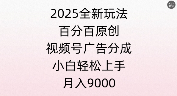 视频号创作者分成计划之情感赛道，多平台发布，多份收益-创业项目网