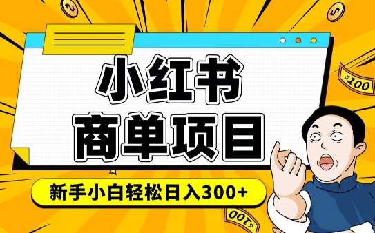 小红书千粉商单，稳定快速变现项目，实现月入6-8k并不是很难-创业项目网