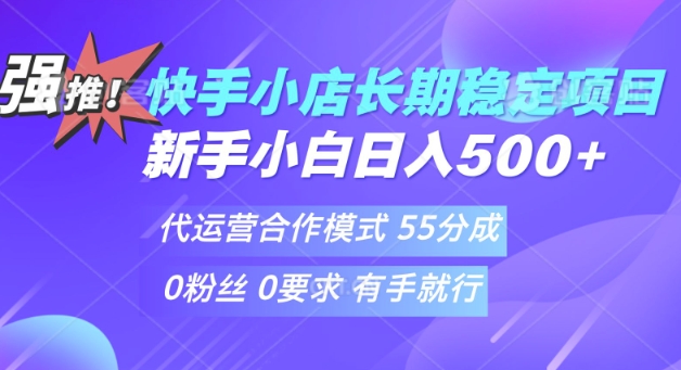 快手代运营项目，新手小白 宝妈轻松上手，日入500+-创业项目网