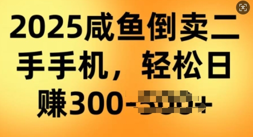 2025闲鱼倒卖二手手机，高客单，高利润，轻松日入300+-创业项目网