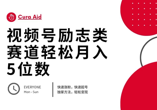视频号励志类赛道快速涨粉500+，快速起号，轻松变现月入过W-创业项目网
